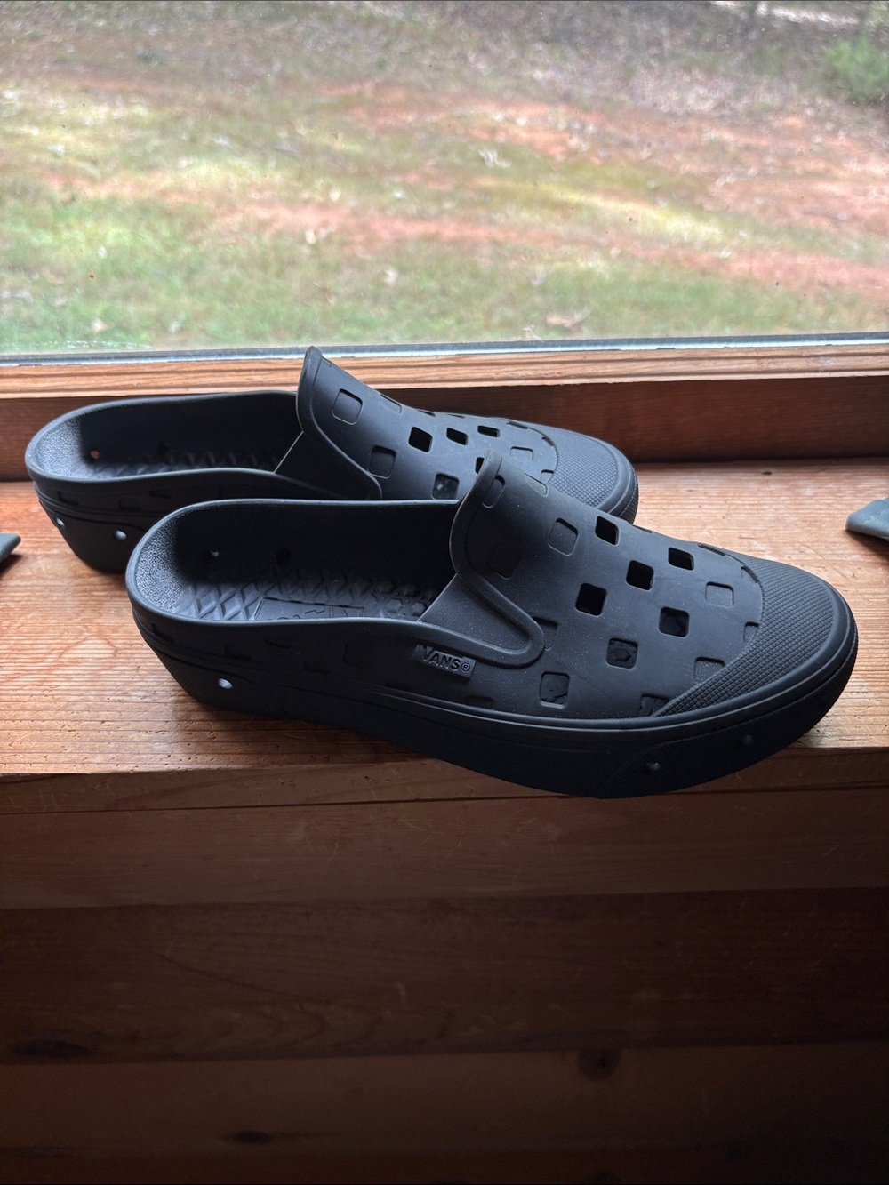 Vans Black Perforated Water-Ready Slip-On Sandal